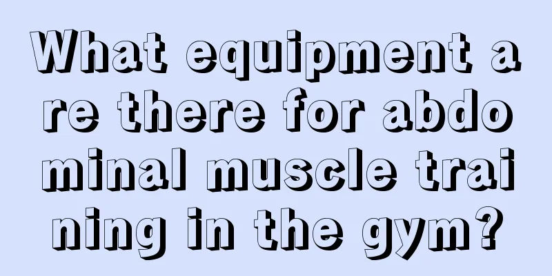 What equipment are there for abdominal muscle training in the gym?