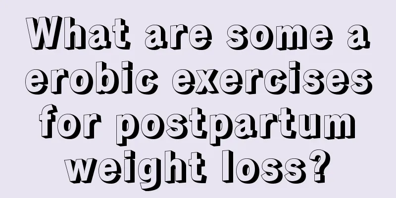 What are some aerobic exercises for postpartum weight loss?