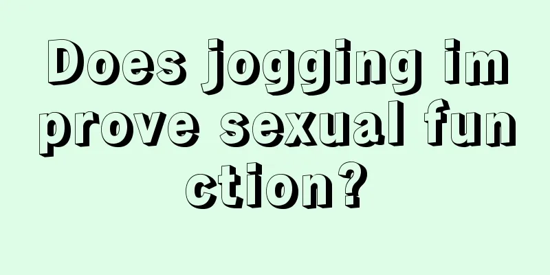 Does jogging improve sexual function?