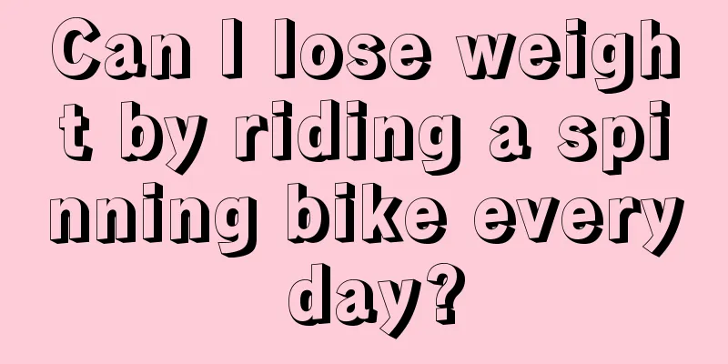 Can I lose weight by riding a spinning bike every day?