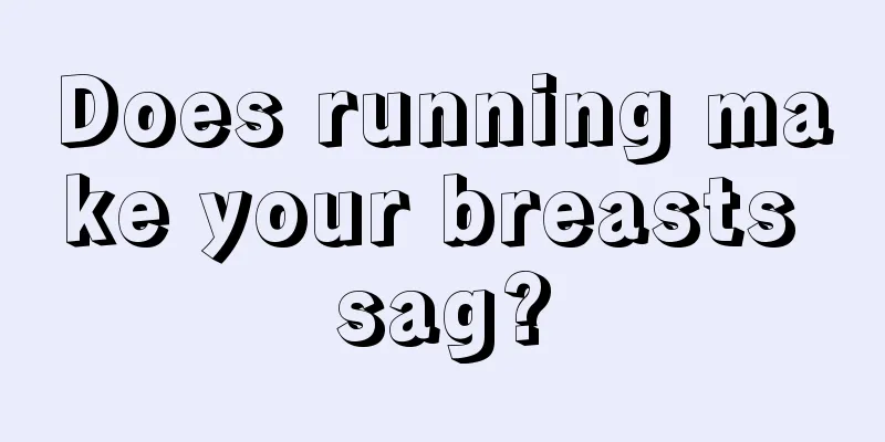 Does running make your breasts sag?