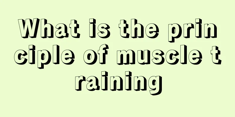 What is the principle of muscle training