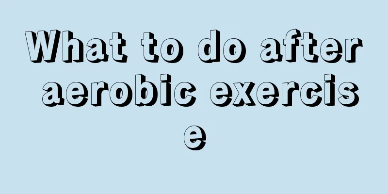 What to do after aerobic exercise