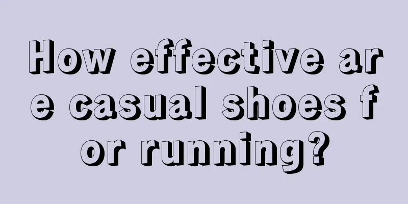 How effective are casual shoes for running?