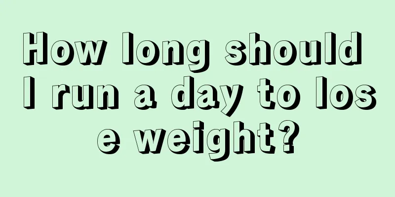 How long should I run a day to lose weight?