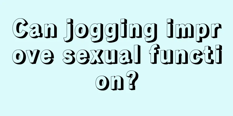 Can jogging improve sexual function?