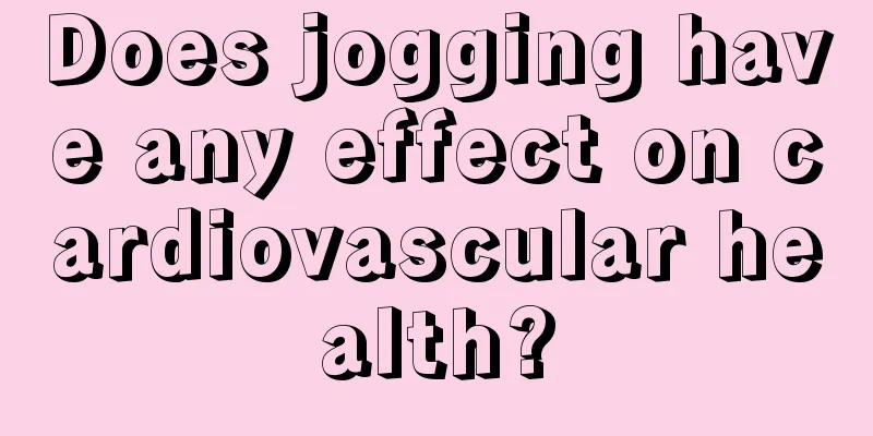 Does jogging have any effect on cardiovascular health?