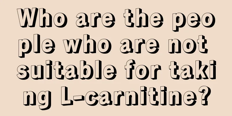 Who are the people who are not suitable for taking L-carnitine?