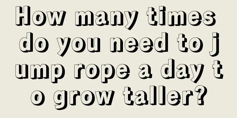 How many times do you need to jump rope a day to grow taller?