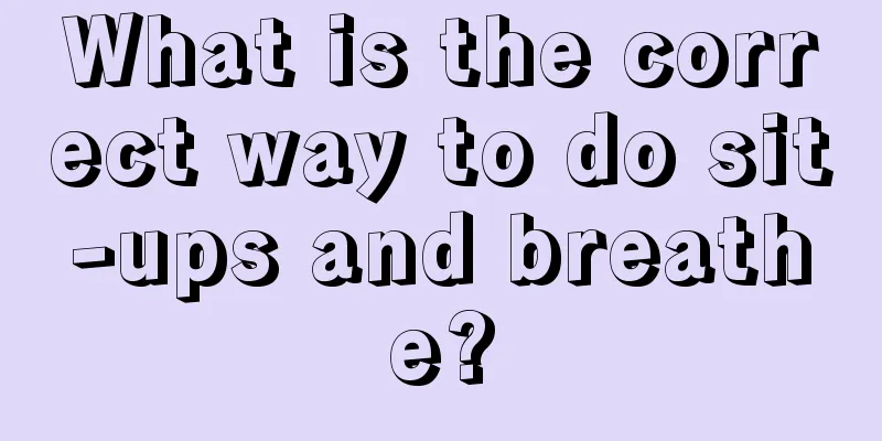 What is the correct way to do sit-ups and breathe?