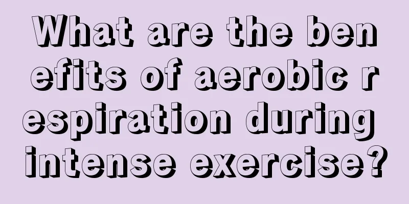 What are the benefits of aerobic respiration during intense exercise?