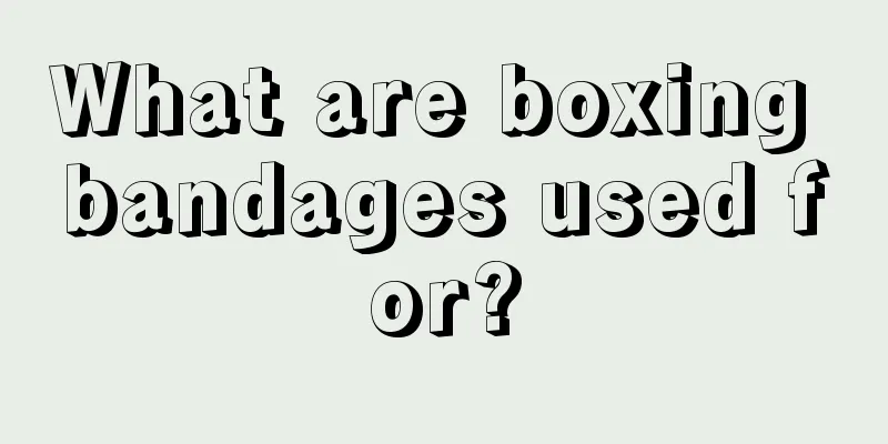 What are boxing bandages used for?