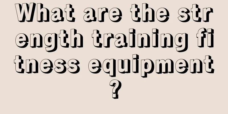 What are the strength training fitness equipment?