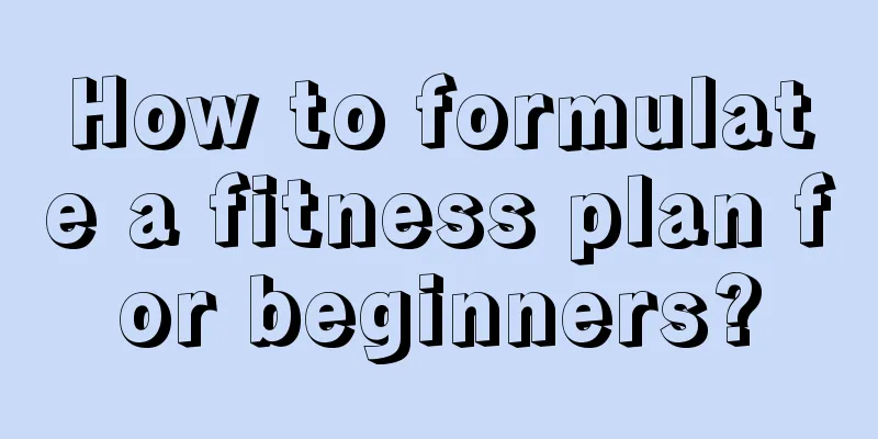 How to formulate a fitness plan for beginners?