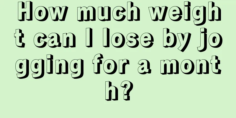 How much weight can I lose by jogging for a month?