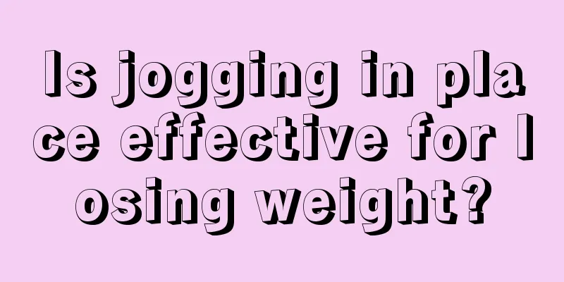 Is jogging in place effective for losing weight?