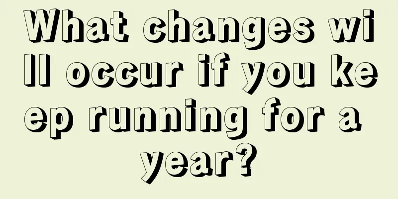 What changes will occur if you keep running for a year?