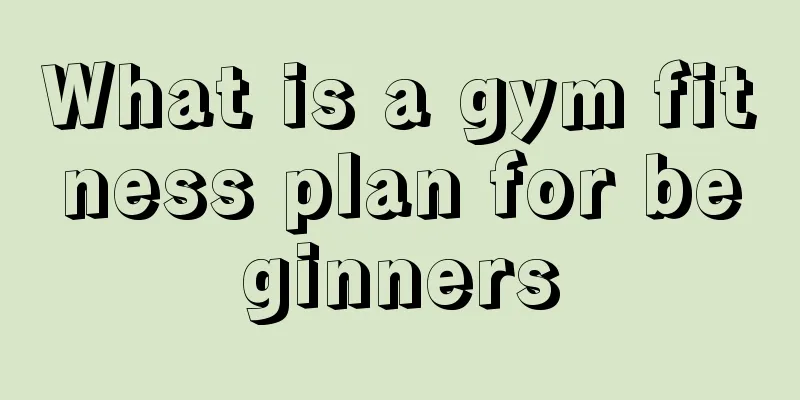 What is a gym fitness plan for beginners