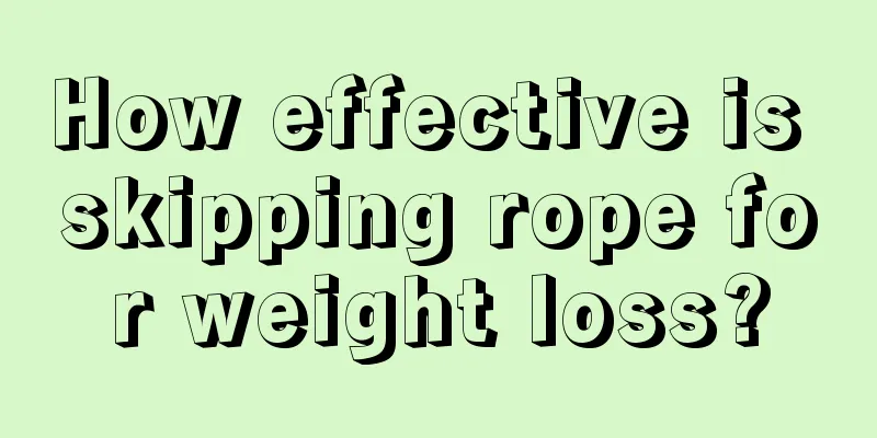 How effective is skipping rope for weight loss?