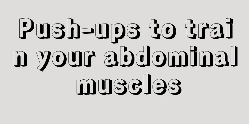 Push-ups to train your abdominal muscles