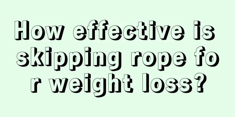 How effective is skipping rope for weight loss?