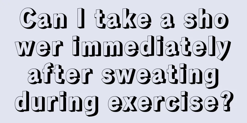 Can I take a shower immediately after sweating during exercise?