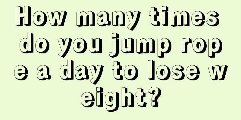 How many times do you jump rope a day to lose weight?