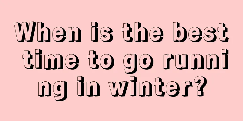 When is the best time to go running in winter?