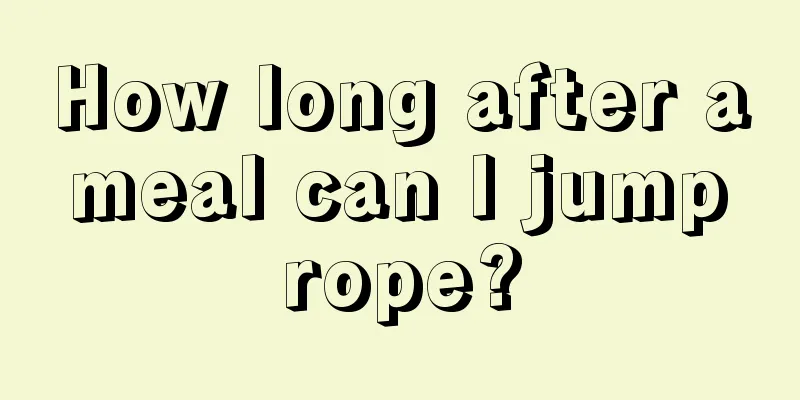 How long after a meal can I jump rope?