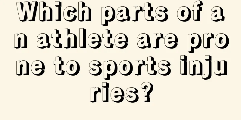 Which parts of an athlete are prone to sports injuries?