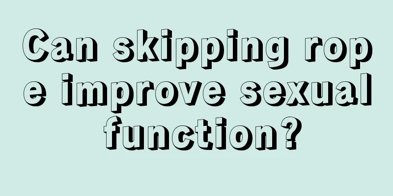 Can skipping rope improve sexual function?