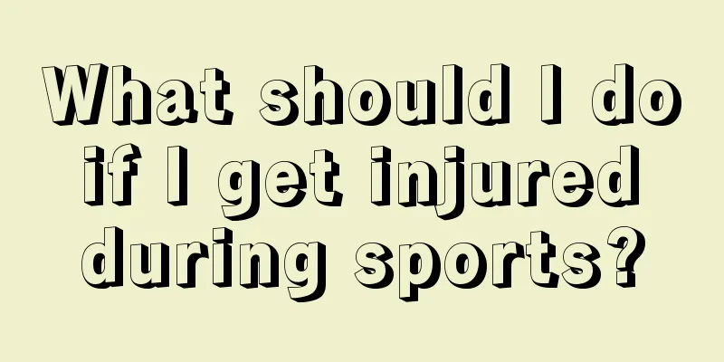 What should I do if I get injured during sports?