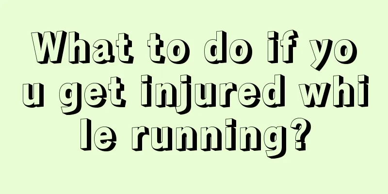 What to do if you get injured while running?