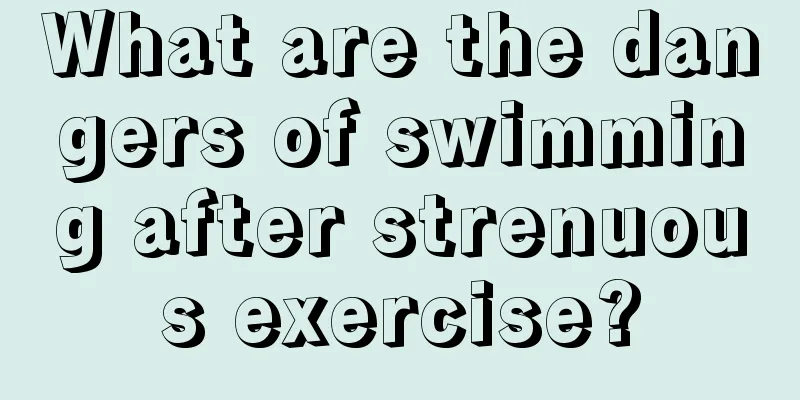 What are the dangers of swimming after strenuous exercise?