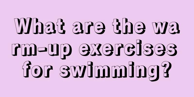 What are the warm-up exercises for swimming?