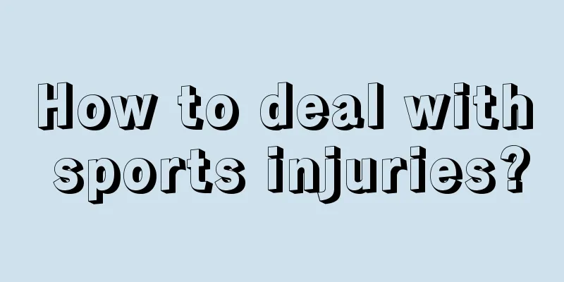 How to deal with sports injuries?