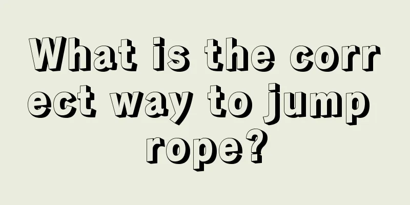 What is the correct way to jump rope?