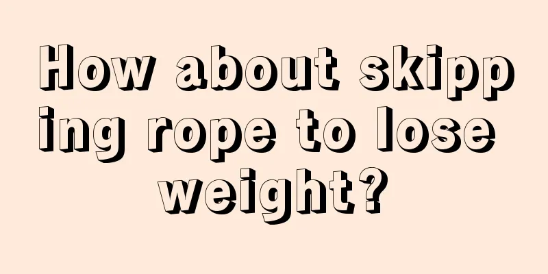 How about skipping rope to lose weight?