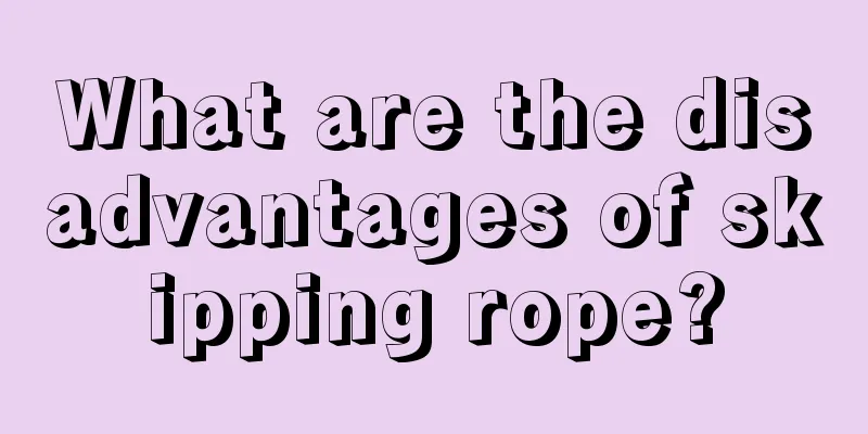 What are the disadvantages of skipping rope?