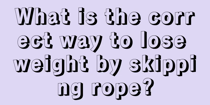 What is the correct way to lose weight by skipping rope?