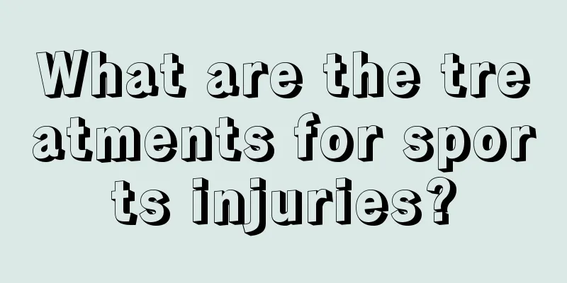 What are the treatments for sports injuries?