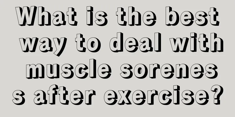 What is the best way to deal with muscle soreness after exercise?