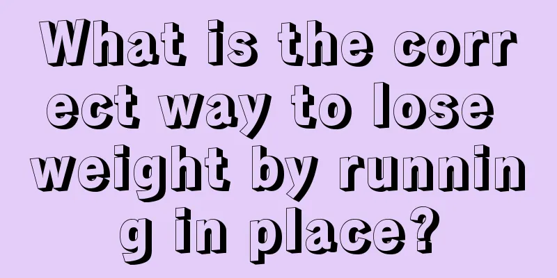 What is the correct way to lose weight by running in place?