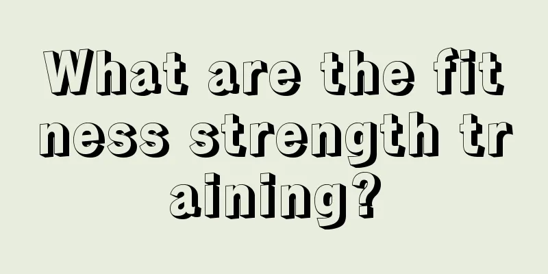 What are the fitness strength training?