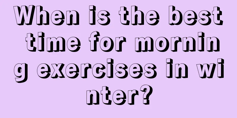 When is the best time for morning exercises in winter?