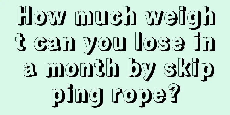 How much weight can you lose in a month by skipping rope?