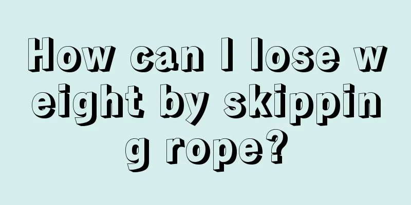 How can I lose weight by skipping rope?