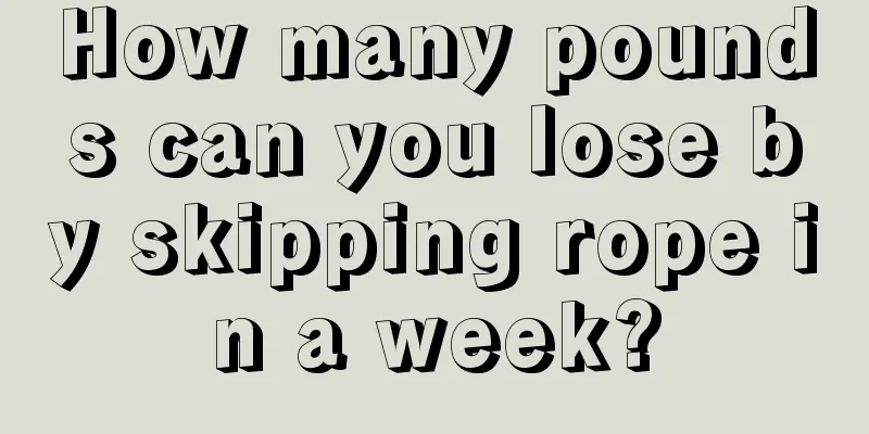 How many pounds can you lose by skipping rope in a week?