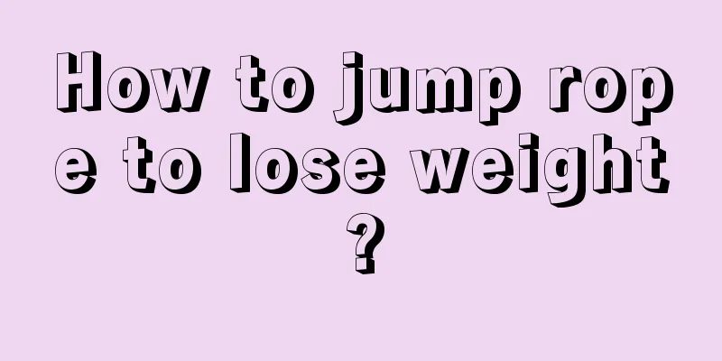 How to jump rope to lose weight?