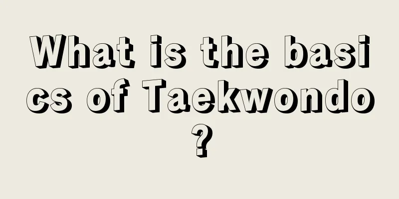 What is the basics of Taekwondo?